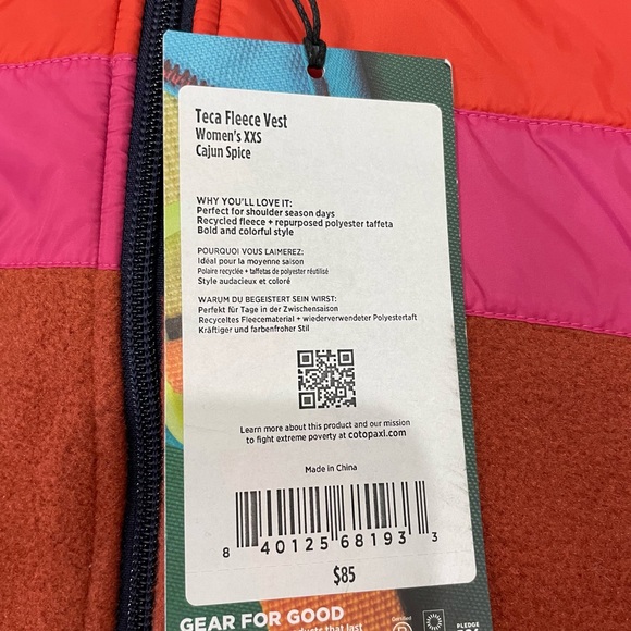 NEW Cotopaxi Teca Fleece Vest - Picture 5 of 8